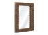 Masivní zrcadlo Abadi z akáciového a mangového dřeva, lakované, hnědé – 75×63 cm