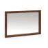 Masivní koupelnové zrcadlo Blackdale z palisandru, lakované, hnědé – 100×75 cm