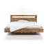 Masivní postel Marton z recyklované borovice, lakovaná, hnědá – 180x200 cm