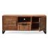Masivní TV stolek Sydney z akácie, lakovaný, hnědý – 134×45×55 cm