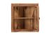 Masivní nástěnná skříňka do koupelny Lagos z palisandru, lakovaná, hnědá – 60×32×65 cm