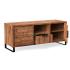 Masivní TV stolek Sydney z akácie, lakovaný, hnědý – 134×45×55 cm