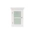 Masivní nástěnná koupelnová skříňka Bogota z Paulovnie a MDF, lakovaná, bílá – 45×25×65 cm