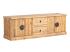 Masivní TV stolek Laredo z borovice, lakovaný, přírodní barva
