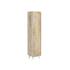 Masivní koupelnová vysoká skříňka Alcudia z mangového dřeva, lakovaná, přírodní – 35×35×165 cm
