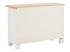 Masivní komoda Capera z borovice a MDF, lakovaná, bílá a hnědá – 103×42×80 cm