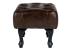 Taburet Chesterfield Pittsfield z pravé kůže, hnědý