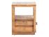 Masivní noční stolek z borovice, lakovaný, přírodní barva – 40×40×50 cm
