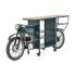 Barový stůl Triumph Bike, lakovaný kov, vícebarevný – 218×56×102 cm