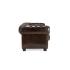 Pohovka Chesterfield Big 3místná pravá kůže hnědá