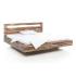Masivní postel Marton z akátu, rustikální hnědá, lakovaná – 180x200 cm