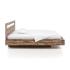 Masivní postel Marton z akátu, rustikální hnědá, lakovaná – 180x200 cm