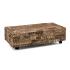 Masivní konferenční stolek Madurai II z recyklovaného dřeva, nezpracovaný, hnědý – 140×90×35 cm