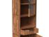 Masivní vitrína Sydney z akáciového dřeva, lakovaná, hnědá – 50×45×185 cm