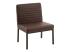 Čalouněná židle Wingston z umělé kůže, hnědá – 69×61×94 cm