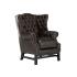 Masivní křeslo Chesterfield Kingsfield z pravé kůže, hnědé – 89×79×104 cm
