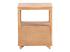 Masivní noční stolek Woodville z recyklované borovice, lakovaný, přírodní barva