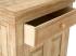 Masivní komoda z mangového dřeva, lakovaná, přírodní barva – 75×46×114 cm