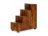 Masivní komoda Merlin z palisandru, lakovaná, hnědá