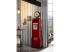 Lakovaná barová police plynové čerpadlo, kovová, červená – 50×33×195 cm