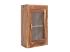 Masivní nástěnná skříňka do koupelny Lagos z palisandru, lakovaná, hnědá – 60×32×65 cm