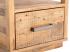 Masivní noční stolek Woodville z recyklované borovice, lakovaný, přírodní barva