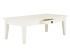 Masivní konferenční stolek Catana z borovice, lakovaný, bílý – 130×65×45 cm