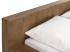 Masivní postel Dunas z mangového dřeva, lakovaná, hnědá