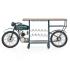 Barový stůl Triumph Bike, lakovaný kov, vícebarevný – 218×56×102 cm