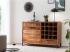 Masivní komoda Sydney z akácie, lakovaná, hnědá – 126×45×84 cm