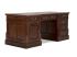 Masivní psací stůl Cambridge z mahagonu, lakovaný, hnědý – 160×80×80 cm