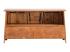 Masivní umyvadlová skříňka Rangún z borovice, lakovaná, hnědá – 140×45×75 cm