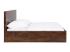 Masivní postel Palison z palisandrového dřeva, lakovaná, hnědá – 192×212×110 cm