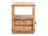 Masivní noční stolek Woodville z recyklované borovice, lakovaný, přírodní barva