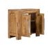 Masivní koupelnová skříňka z palisandru, lakovaná, hnědá
