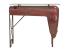Lakovaný kovový barový stůl v červené barvě – 122×88×110 cm