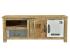 Masivní TV stolek Pune z mangového dřeva, lakovaný, přírodní – 115×43×45 cm