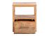 Masivní noční stolek z borovice, lakovaný, přírodní barva – 40×40×50 cm