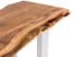 Masivní lavice Bullwer z akáciového dřeva, lakovaná, hnědá – 160×40 cm