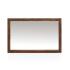 Masivní koupelnové zrcadlo Blackdale z palisandru, lakované, hnědé – 100×75 cm
