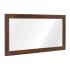 Masivní zrcadlo Palison v hnědé barvě, lakované, obdélníkové – 150×70 cm