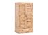 Masivní šatní skříň Caribou z mangového dřeva, lakovaná, přírodní barva – 90×60×180 cm