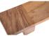Masivní držák na ručníky Auckland z akáciového dřeva, lakovaný, hnědý – 50 cm