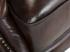 Křeslo ušák Chesterfield Pittsfield z pravé kůže, hnědé – 89×79×104 cm