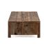 Masivní konferenční stolek Madurai z recyklovaného dřeva, nezpracovaný, hnědý – 125×75×40 cm