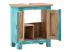 Masivní skříňka pod umyvadlo Santa Cruz, Holz - Mango, modrá