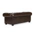 Sedací souprava Chesterfield Big z pravé kůže, hnědé