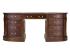 Masivní psací stůl Cambridge II z mahagonu, lakovaný, hnědý – 180×76×80 cm