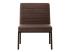 Čalouněná židle Wingston z umělé kůže, hnědá – 69×61×94 cm