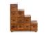 Masivní komoda Merlin z palisandru, lakovaná, hnědá